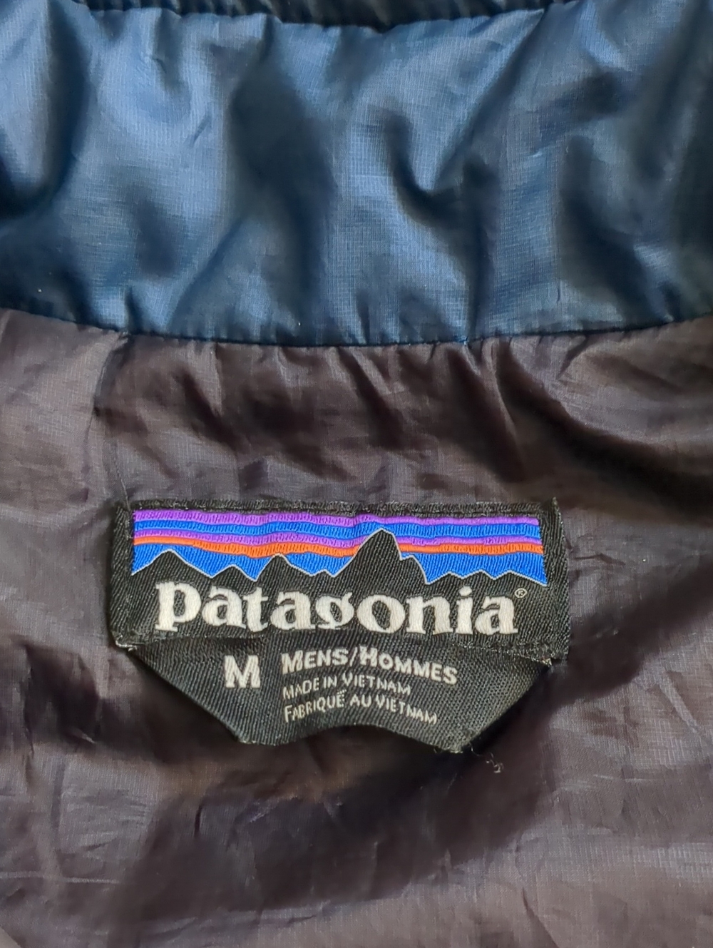 Patagonia Men's M Nano Puff Blue Jacket - Picture 3 of 6